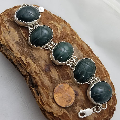bloodstone scarab bracelet