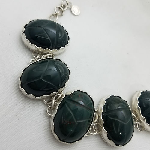 bloodstone scarab bracelet