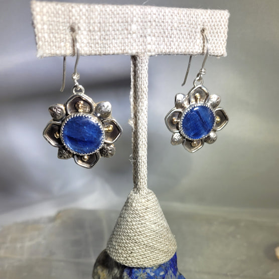 Kyanite Medallion Earrings