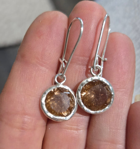 Rutilated Quartz Earrings