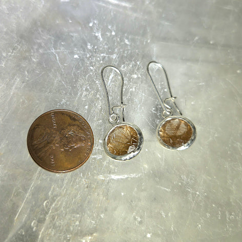 Rutilated Quartz Earrings