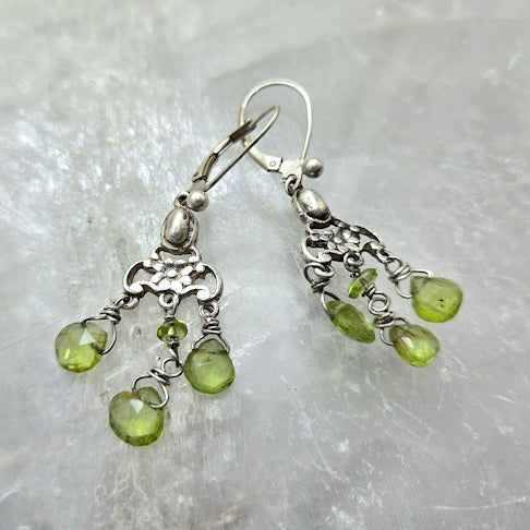 Peridot Briolette Earrings