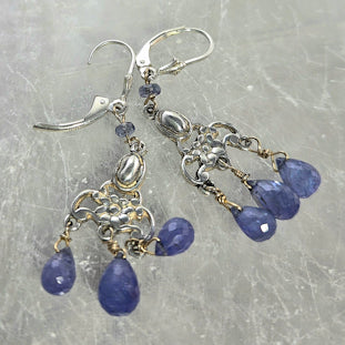 Tanzanite Briolette Earrings