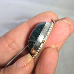 Bloodstone Scarab Pendant