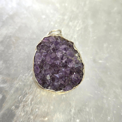 Amethyst Druzy Pendant