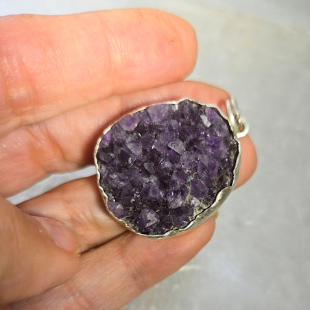 Amethyst Druzy Pendant