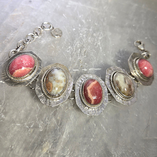 Pink Rhodochrosite Bracelet