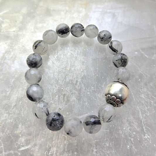 Tourmalinated Quartz Bracelet