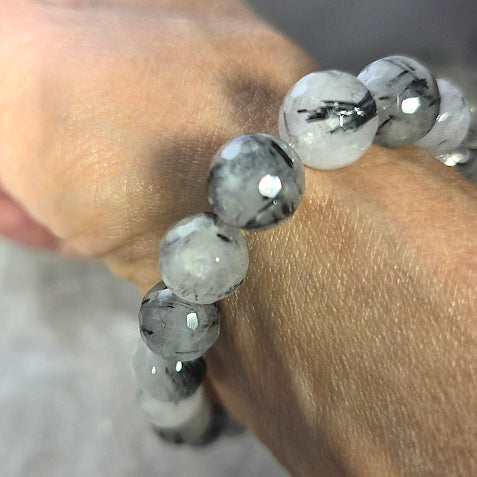 Tourmalinated Quartz Bracelet