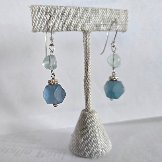 Fluorite Dangle Earrings