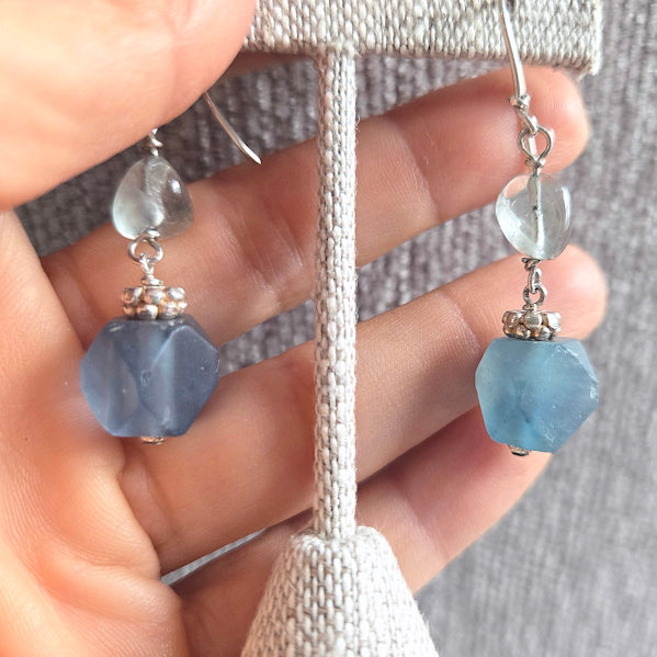 Fluorite Dangle Earrings