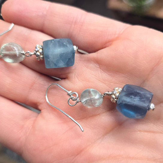 Fluorite Dangle Earrings