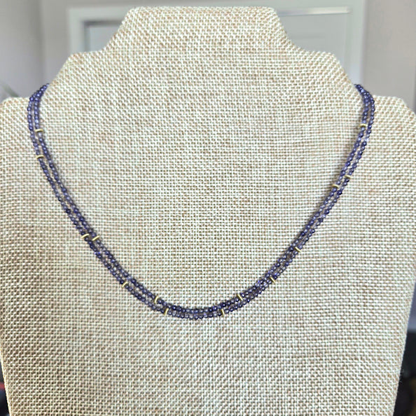 Iolite Beaded necklace