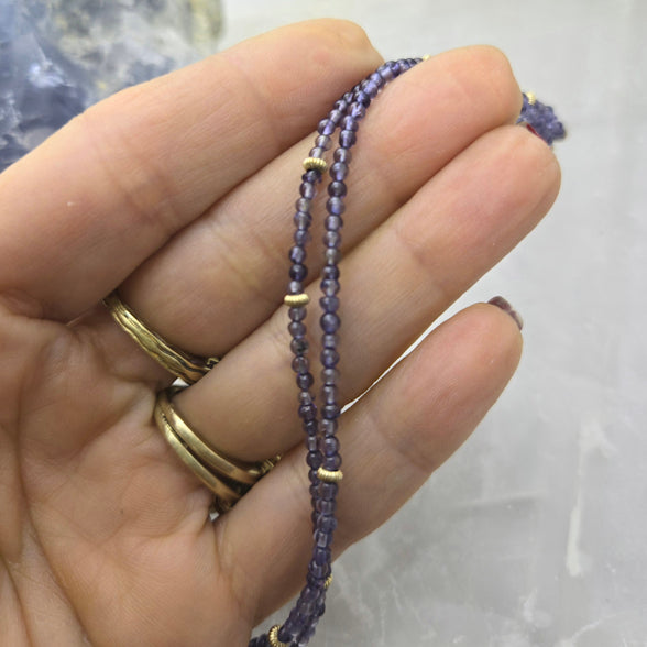 Iolite Beaded necklace