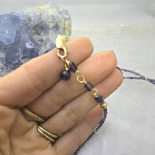 Iolite Beaded necklace