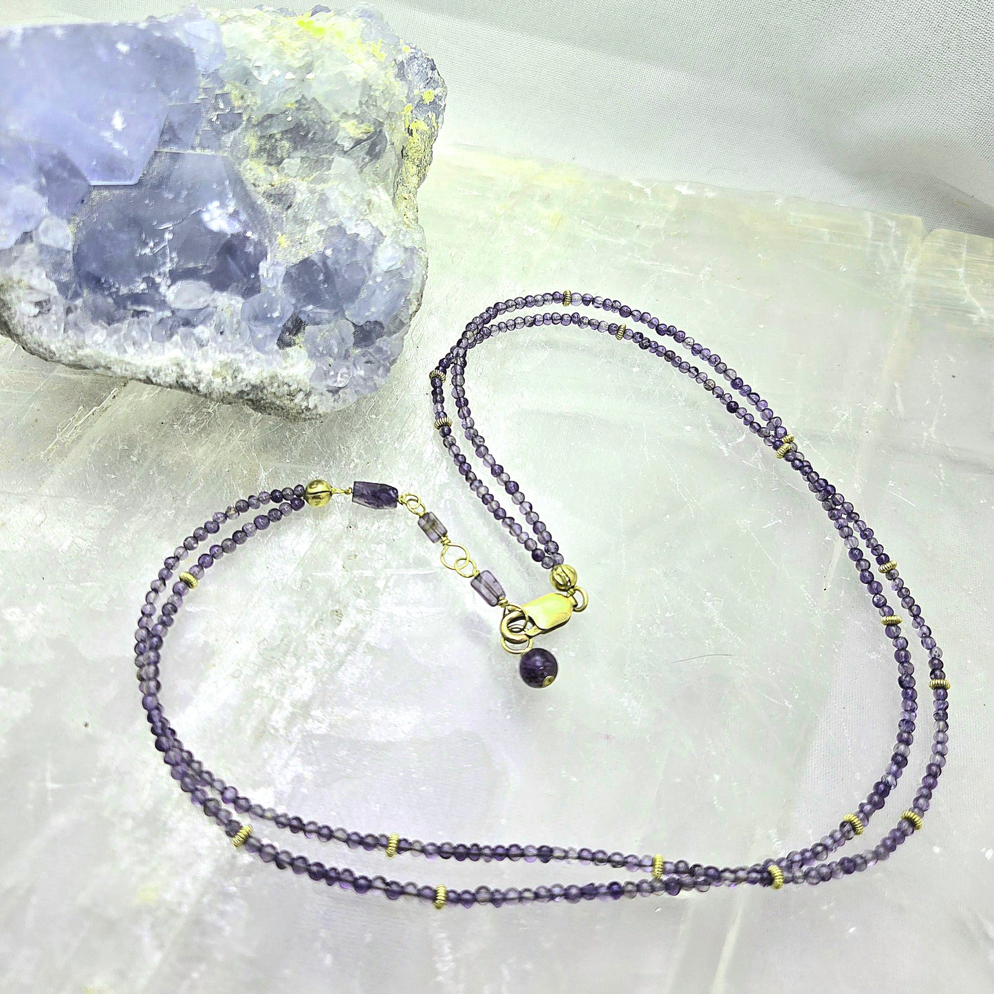 Iolite Beaded necklace