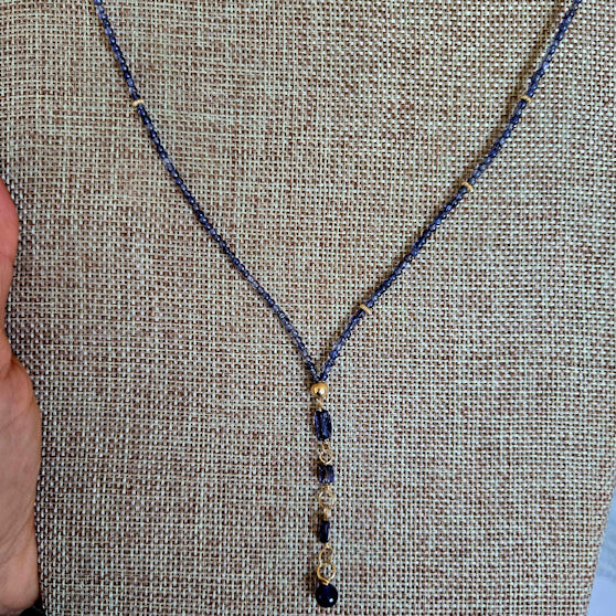 Iolite Beaded necklace