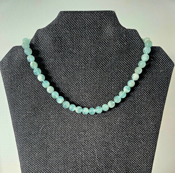 Aquamarine Beaded Necklace