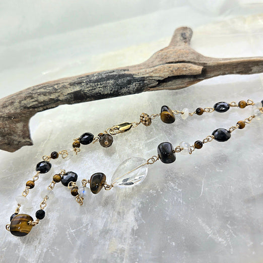 Multi Stone Tiger's Eye Necklace