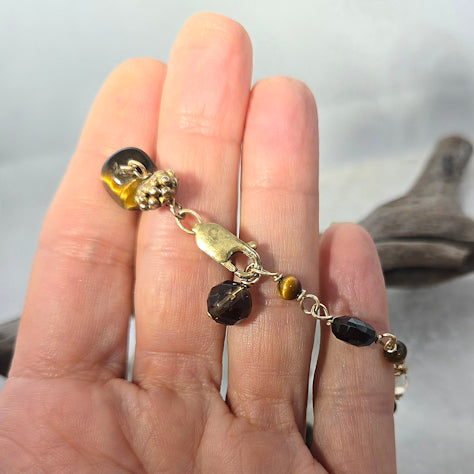 Multi Stone Tiger's Eye Necklace