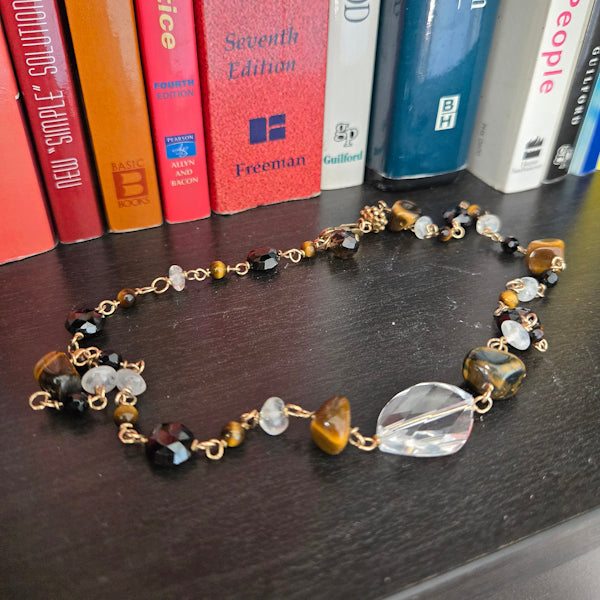 Multi Stone Tiger's Eye Necklace