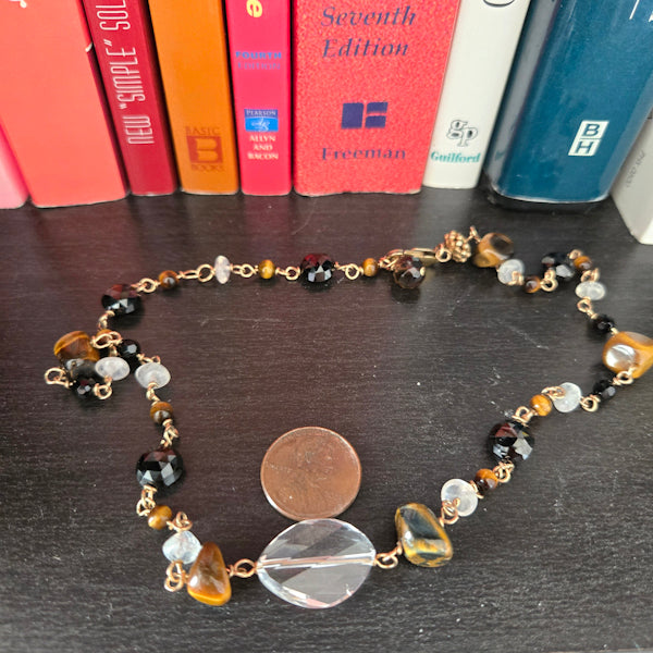 Multi Stone Tiger's Eye Necklace