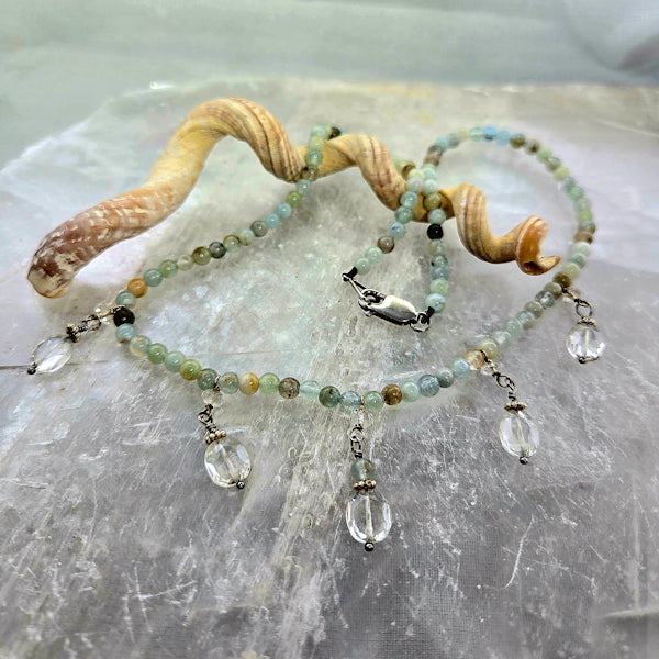 Aquamarine Dangle Necklace