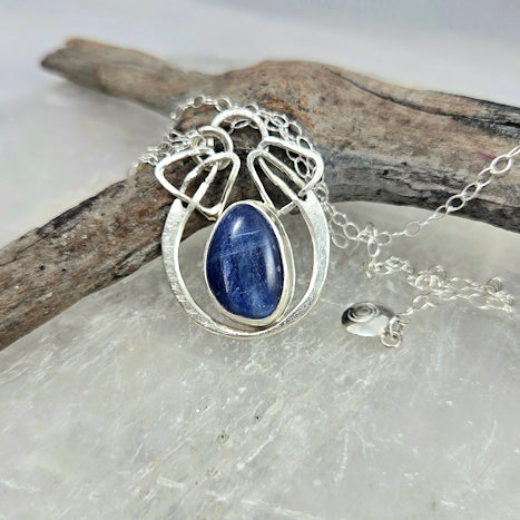 Kyanite Sterling Silver Pendant Necklace