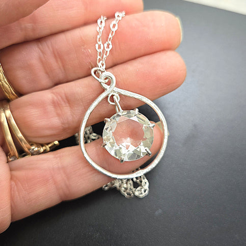 Clear Quartz Pendant Necklace