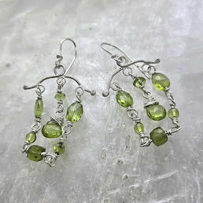 Chandelier Peridot Earrings