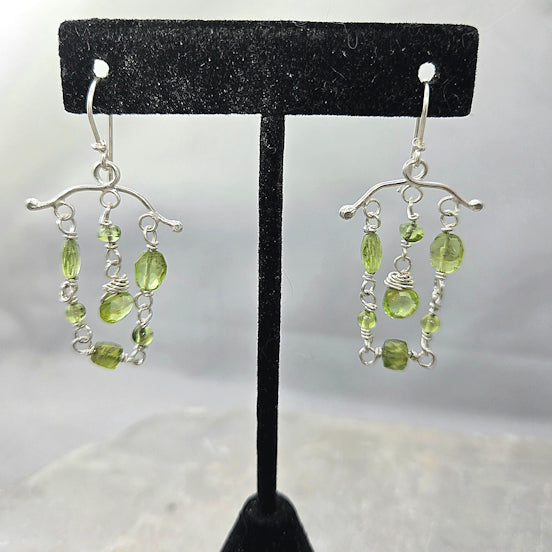 Chandelier Peridot Earrings