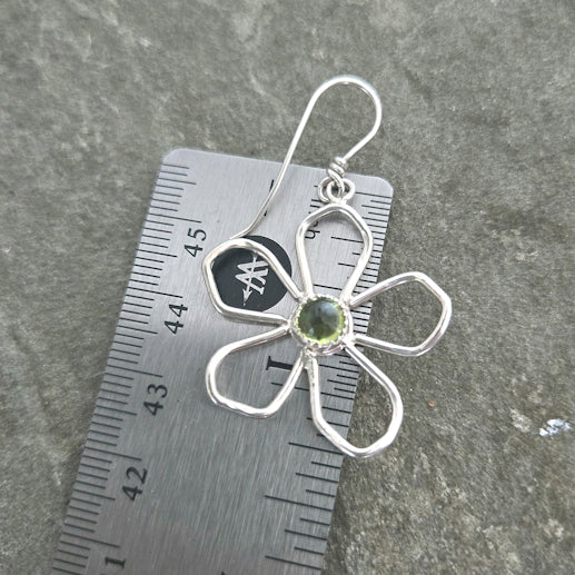 Peridot Blossom Earrings