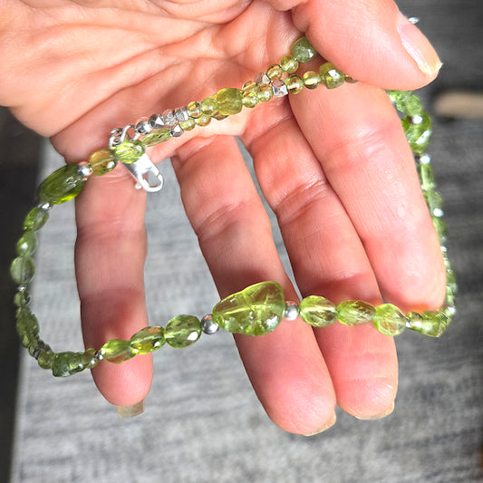 Peridot Beaded Necklace