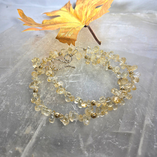 Citrine Beaded Necklace