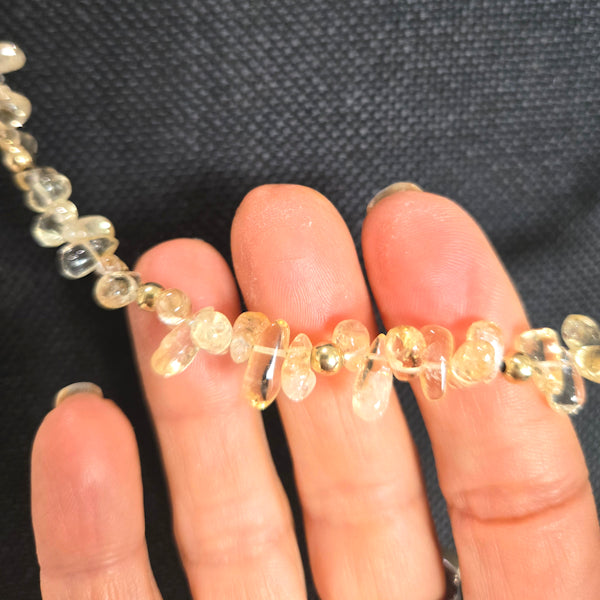 Citrine Beaded Necklace
