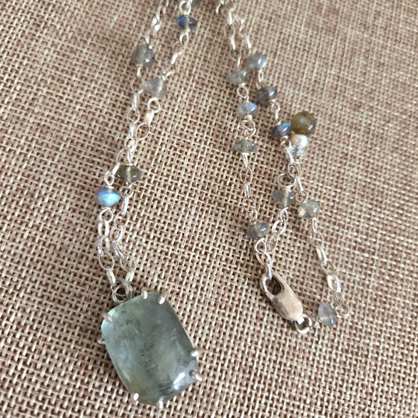 Topaz and Labradorite Necklace