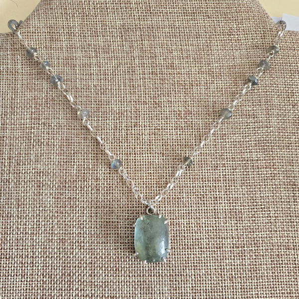Topaz and Labradorite Necklace