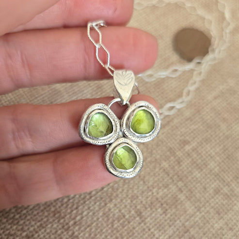 Peridot Clover Necklace
