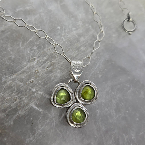 Peridot Clover Necklace