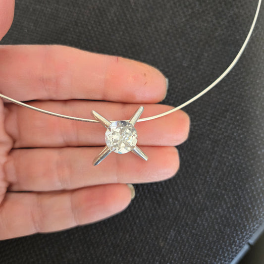 Rock Crystal Pendant Necklace