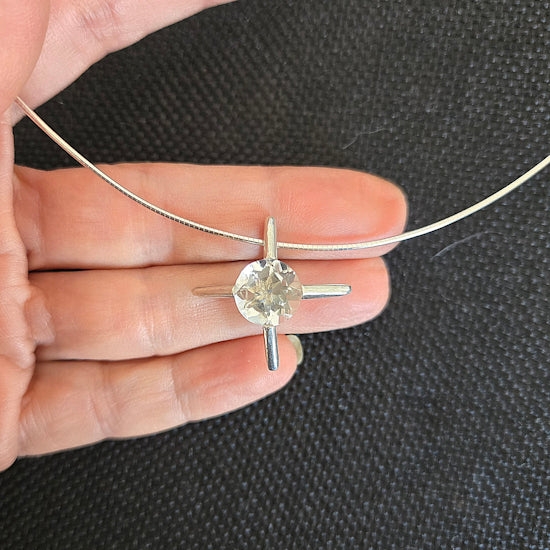 Rock Crystal Pendant Necklace