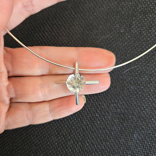 Rock Crystal Pendant Necklace