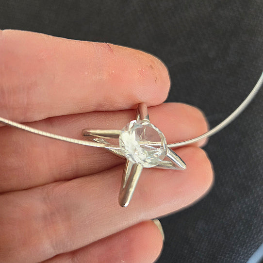 Rock Crystal Pendant Necklace