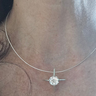 Rock Crystal Pendant Necklace