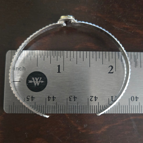 Garnet Cuff 18kt and Silver