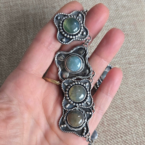 Fancy Jasper Necklace, Sterling Silver