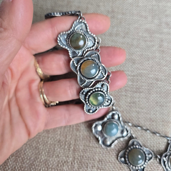 Fancy Jasper Necklace, Sterling Silver