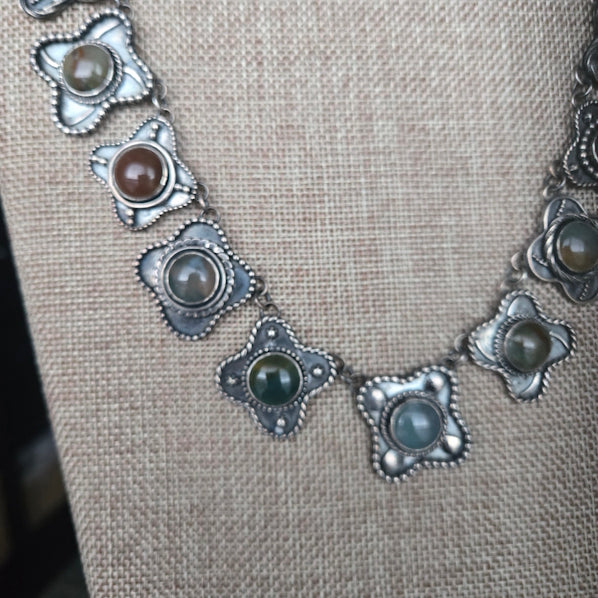 Fancy Jasper Necklace, Sterling Silver
