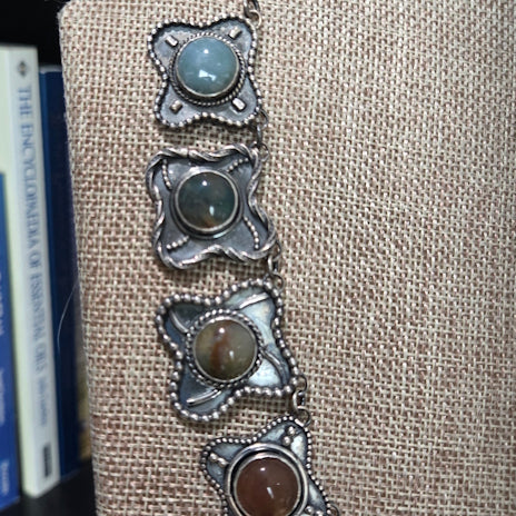 Fancy Jasper Necklace, Sterling Silver