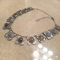 Fancy Jasper Necklace, Sterling Silver
